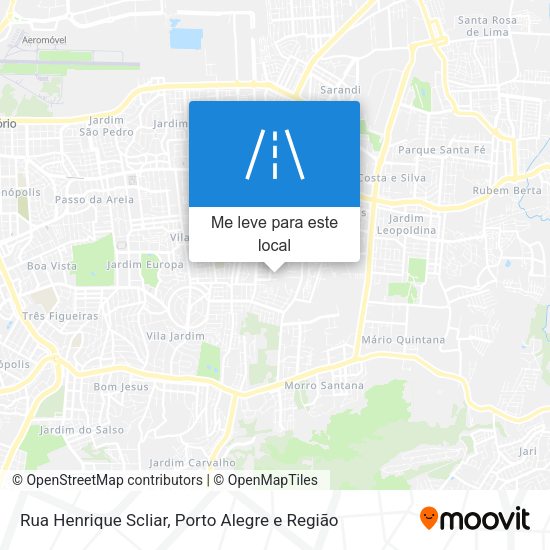 Rua Henrique Scliar mapa