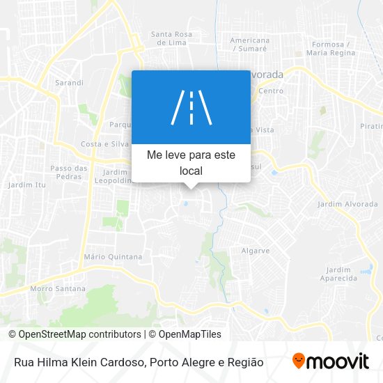 Rua Hilma Klein Cardoso mapa