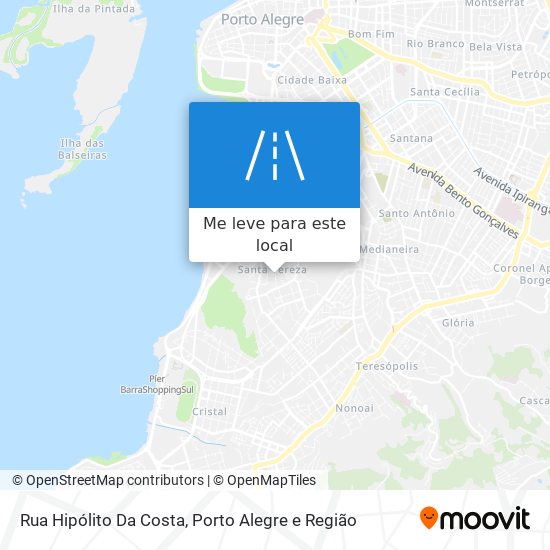 Rua Hipólito Da Costa mapa