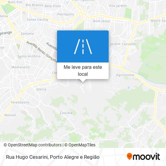 Rua Hugo Cesarini mapa