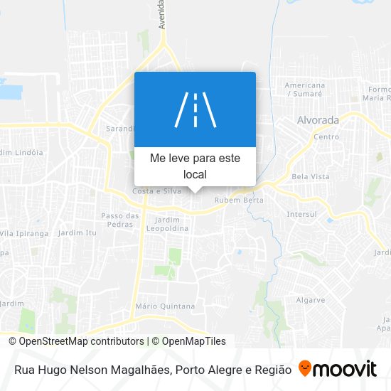 Rua Hugo Nelson Magalhães mapa