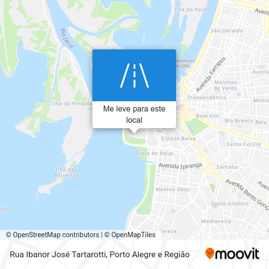 Rua Ibanor José Tartarotti mapa