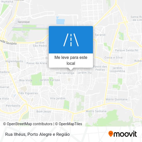 Rua Ilhéus mapa