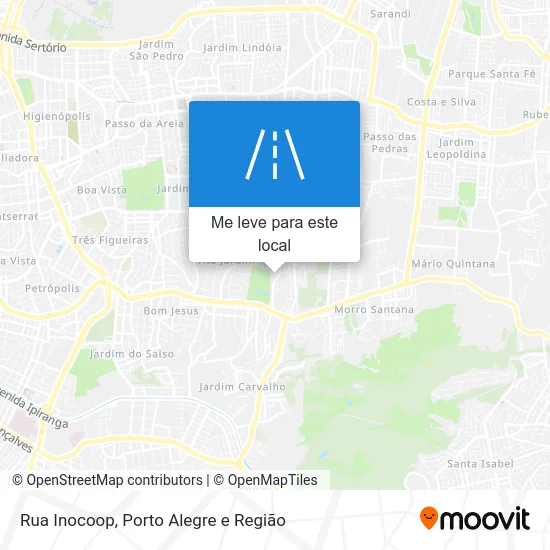 Rua Inocoop mapa