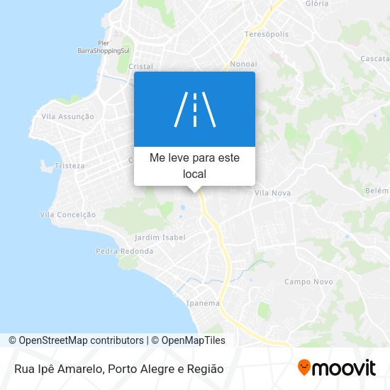 Rua Ipê Amarelo mapa