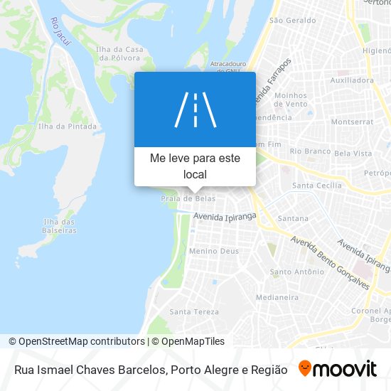 Rua Ismael Chaves Barcelos mapa