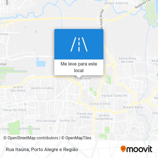 Rua Itaúna mapa