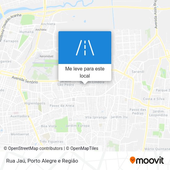 Rua Jaú mapa