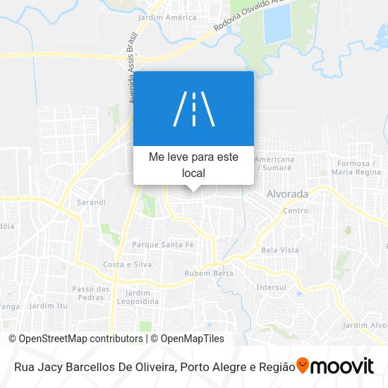 Rua Jacy Barcellos De Oliveira mapa