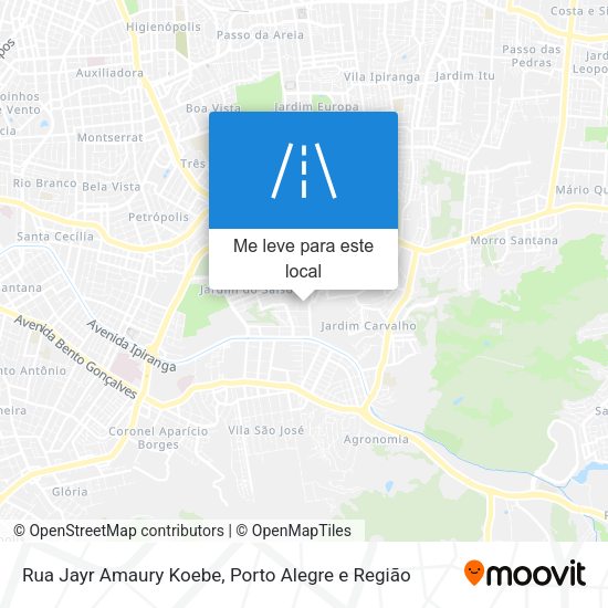 Rua Jayr Amaury Koebe mapa