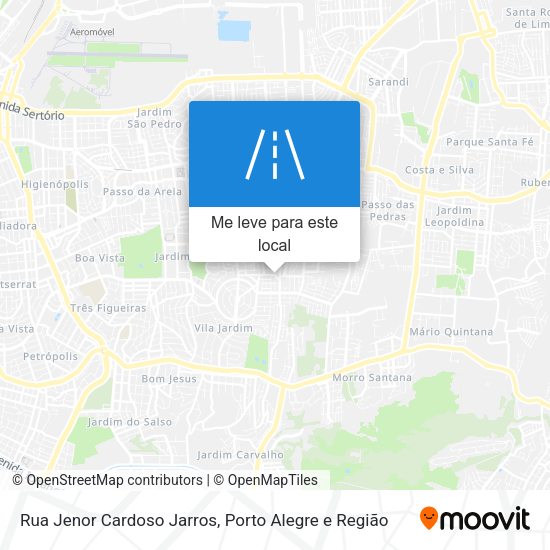 Rua Jenor Cardoso Jarros mapa