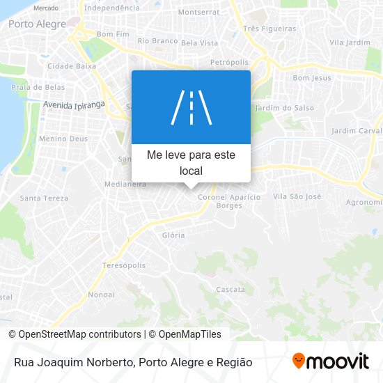Rua Joaquim Norberto mapa