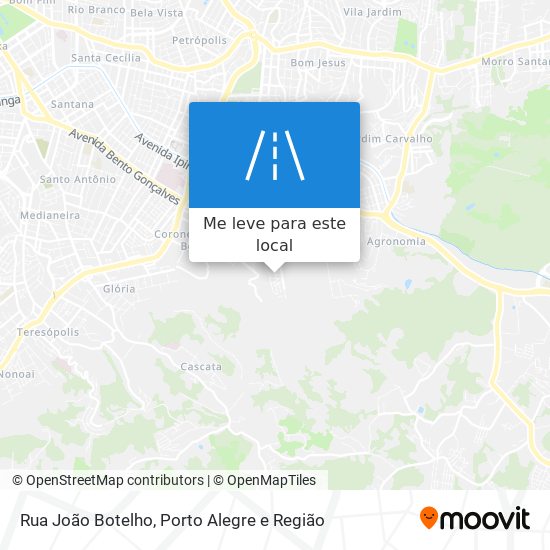 Rua João Botelho mapa