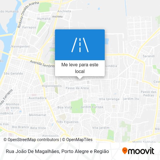 Rua João De Magalhães mapa