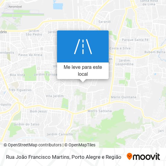 Rua João Francisco Martins mapa