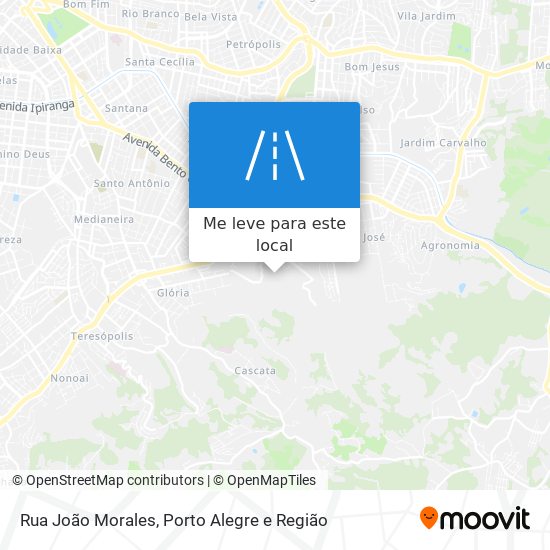 Rua João Morales mapa