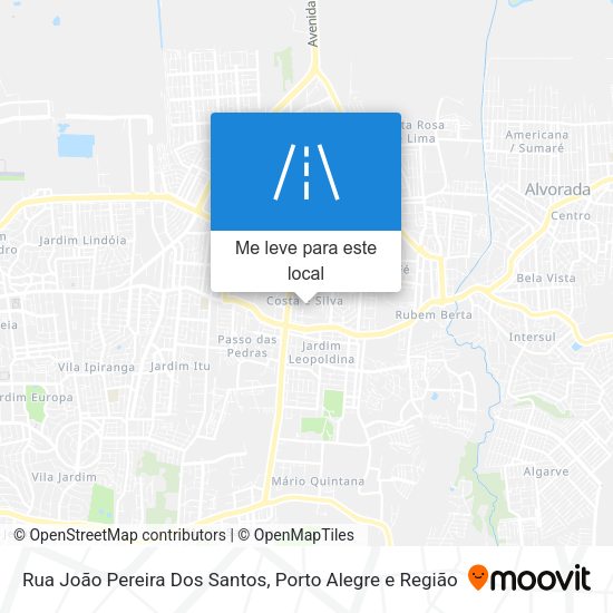 Rua João Pereira Dos Santos mapa