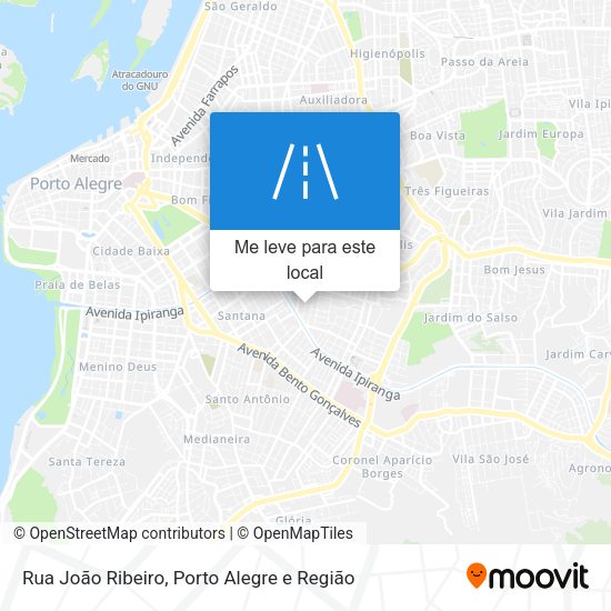 Rua João Ribeiro mapa