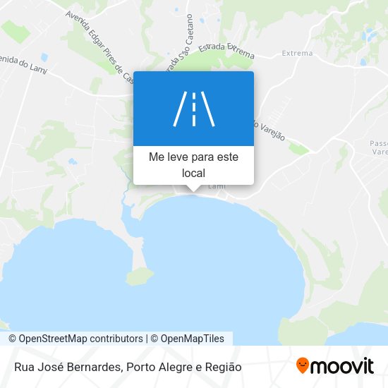 Rua José Bernardes mapa