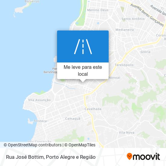 Rua José Bottim mapa