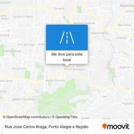 Rua José Carlos Braga mapa