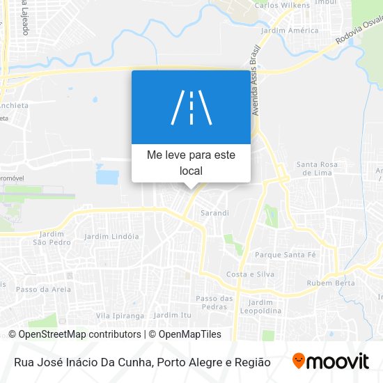 Rua José Inácio Da Cunha mapa