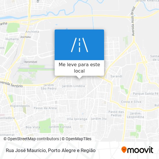 Rua José Maurício mapa