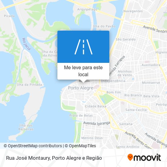 Rua José Montaury mapa