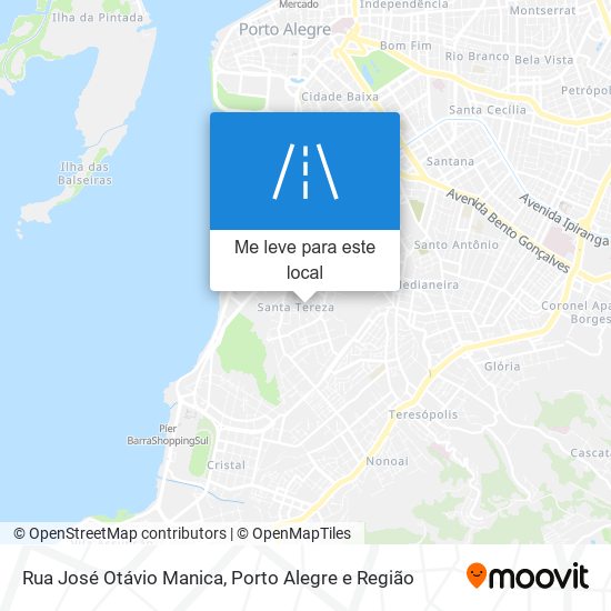 Rua José Otávio Manica mapa