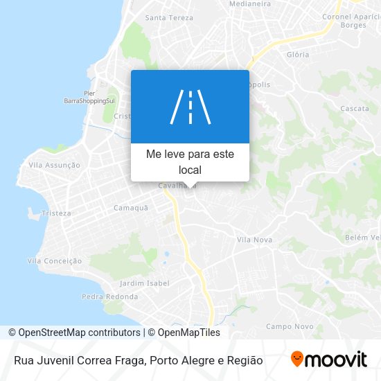 Rua Juvenil Correa Fraga mapa