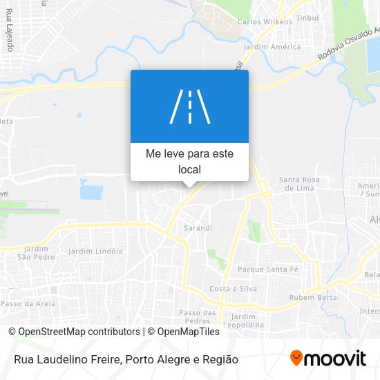 Rua Laudelino Freire mapa