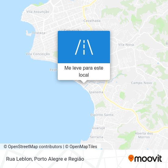 Rua Leblon mapa