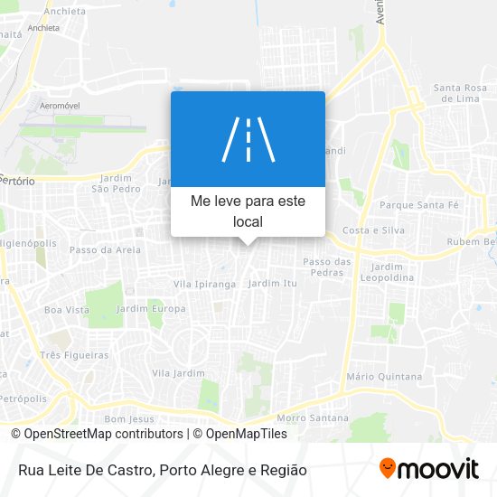 Rua Leite De Castro mapa