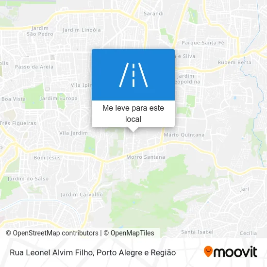 Rua Leonel Alvim Filho mapa