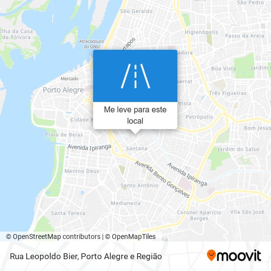Rua Leopoldo Bier mapa