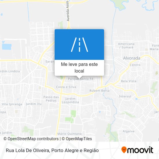 Rua Lola De Oliveira mapa