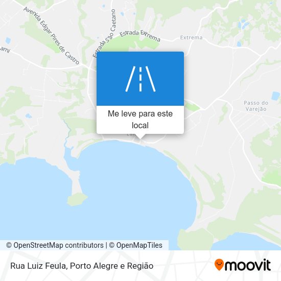 Rua Luiz Feula mapa
