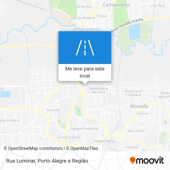 Rua Luminar mapa