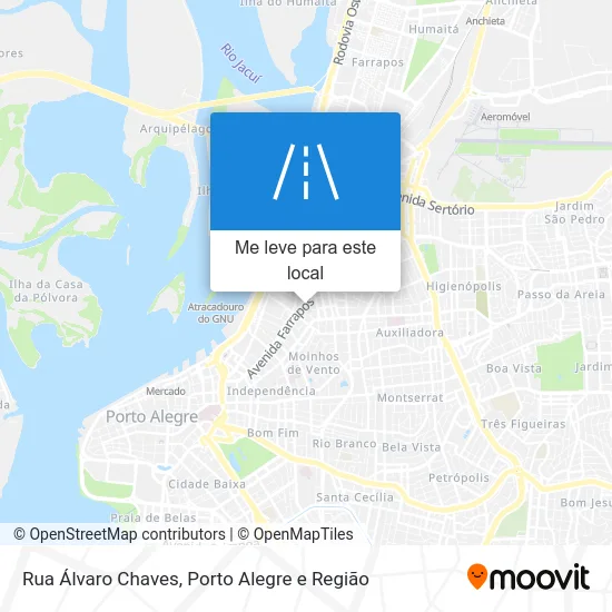Rua Álvaro Chaves mapa