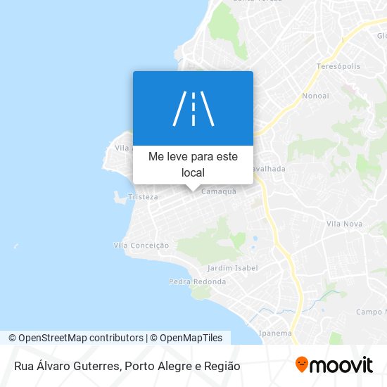 Rua Álvaro Guterres mapa
