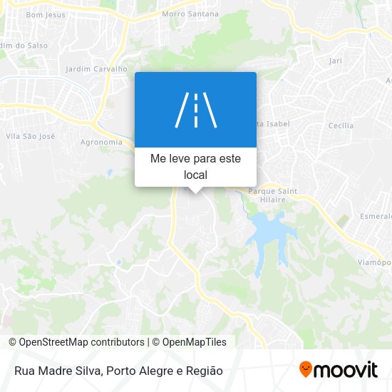 Rua Madre Silva mapa