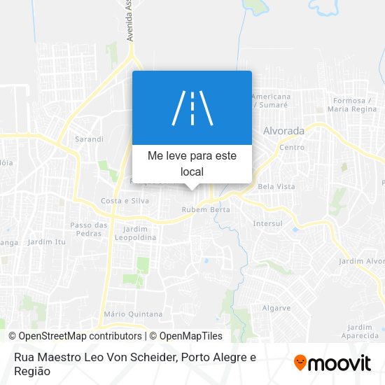 Rua Maestro Leo Von Scheider mapa