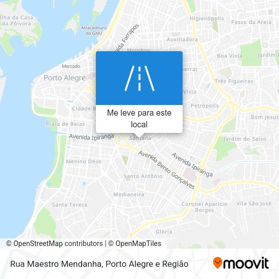 Rua Maestro Mendanha mapa