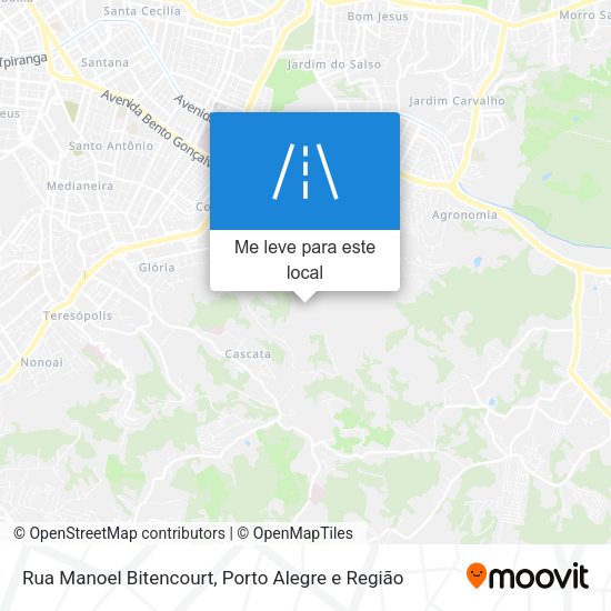 Rua Manoel Bitencourt mapa