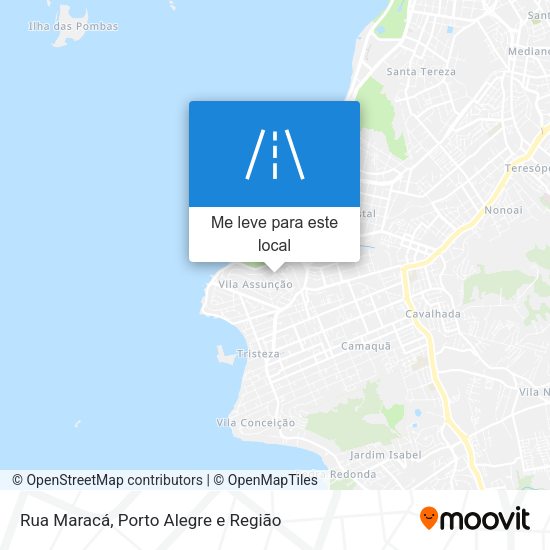 Rua Maracá mapa