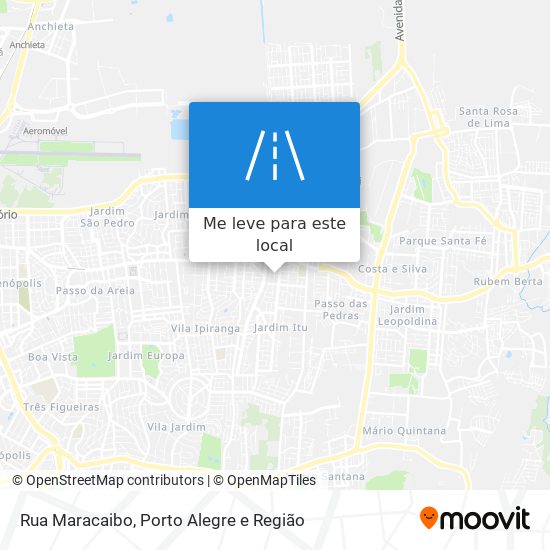 Rua Maracaibo mapa