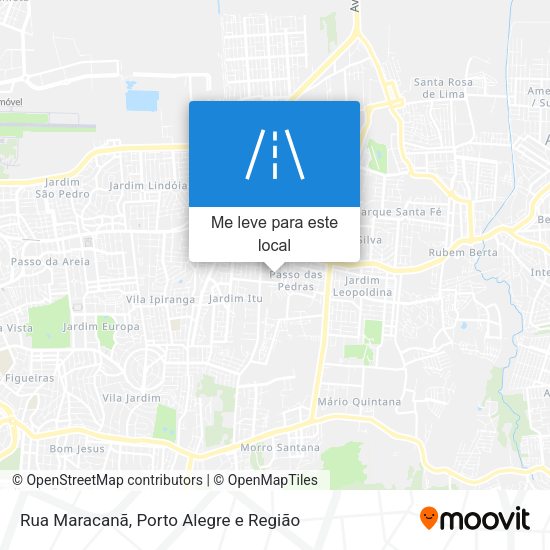 Rua Maracanã mapa