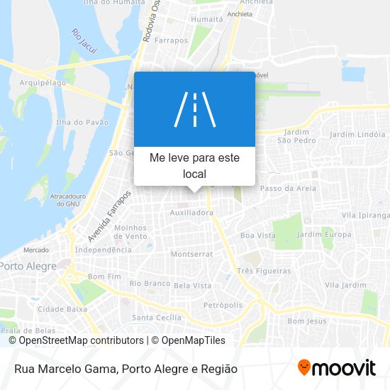 Rua Marcelo Gama mapa