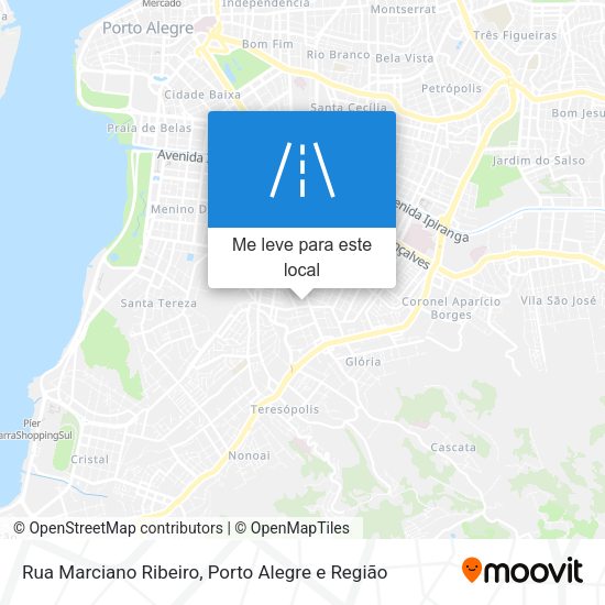 Rua Marciano Ribeiro mapa