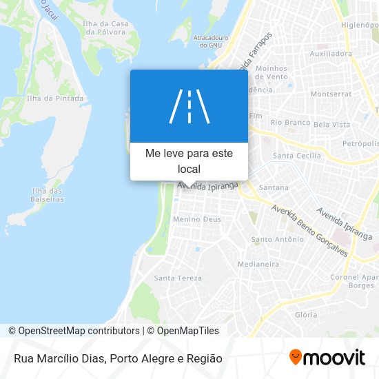 Rua Marcílio Dias mapa